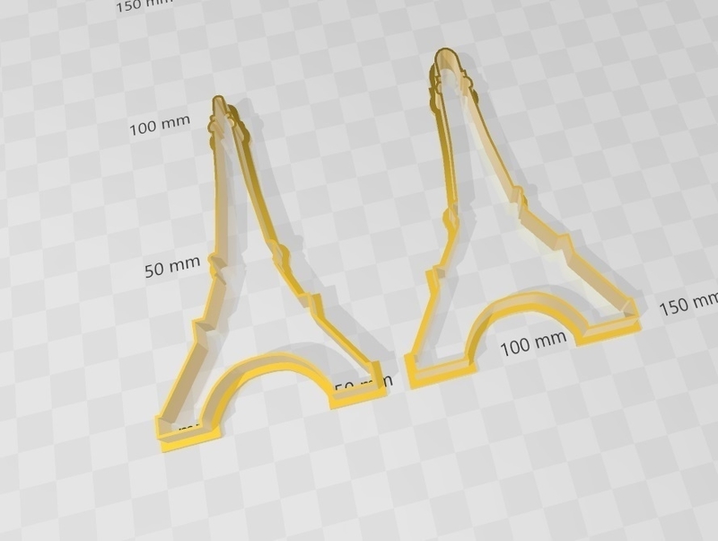 eiffel tower, torre eiffel cookies cutter