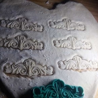 Moldura Vintage cookies cutter porcelana fria - Thumbnail 2