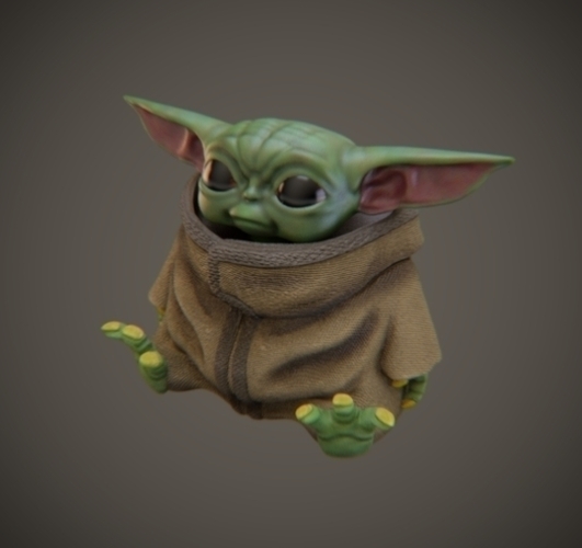 Baby Yoda from The Mandalorian 3D Print 271795
