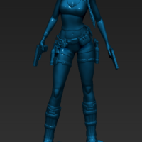 Small Lara Croft 3D Printing 271820