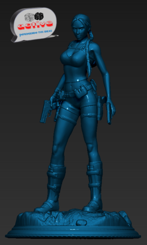 Lara Croft 3D Print 271821