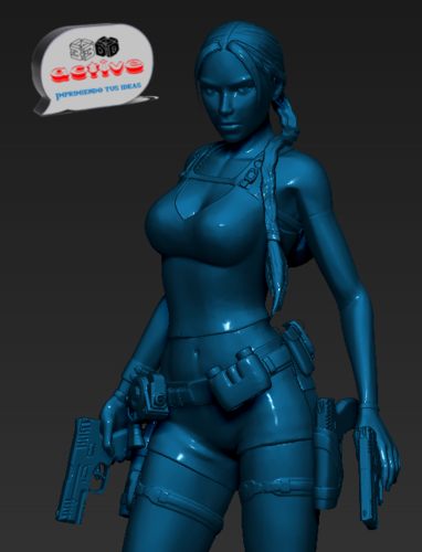 Lara Croft 3D Print 271826