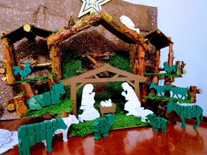 Flexi Nativity Scene - Belen Flexi 3D Print 271850