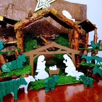 Small Flexi Nativity Scene - Belen Flexi 3D Printing 271850