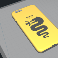 Small cover iphone 6s/6 alfa romeo serpente 3D Printing 271853