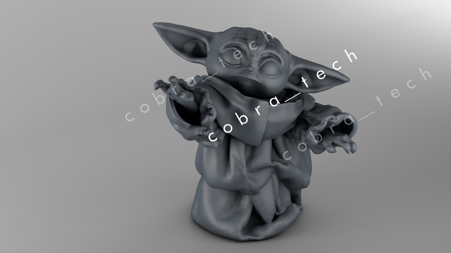 Baby Yoda Star Wars The Mandalorian 3D Print 271883