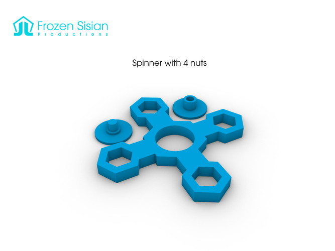Spinners with nuts 3D Print 271971