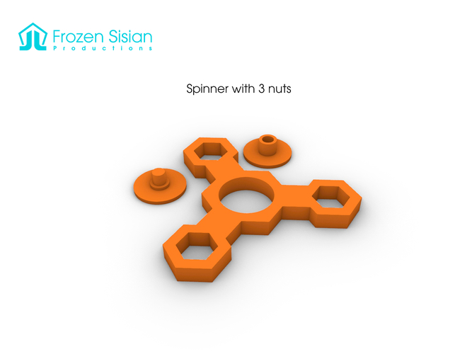 Spinners with nuts 3D Print 271974