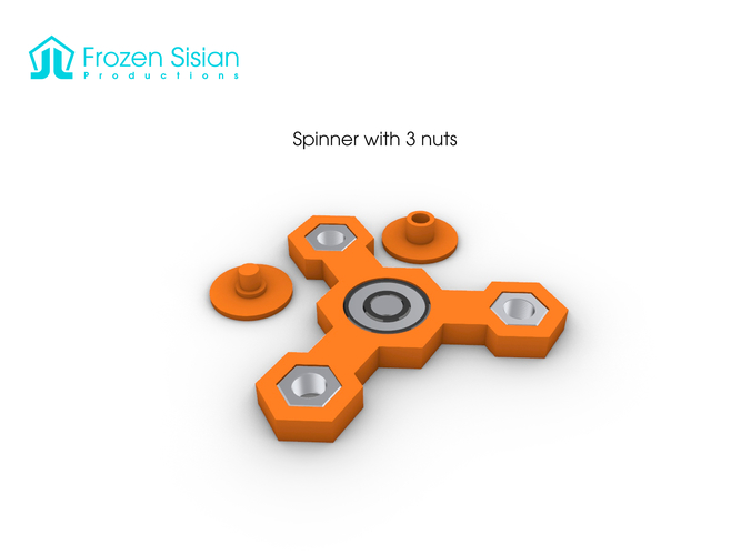 Spinners with nuts 3D Print 271975