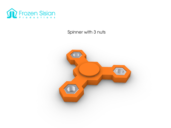 Spinners with nuts 3D Print 271976
