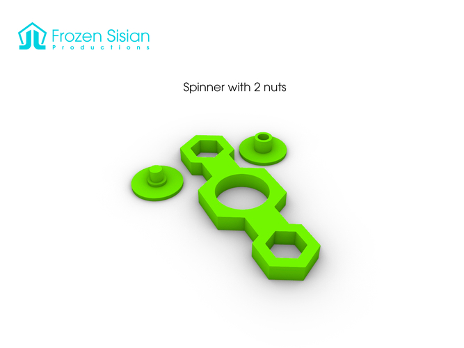 Spinners with nuts 3D Print 271977