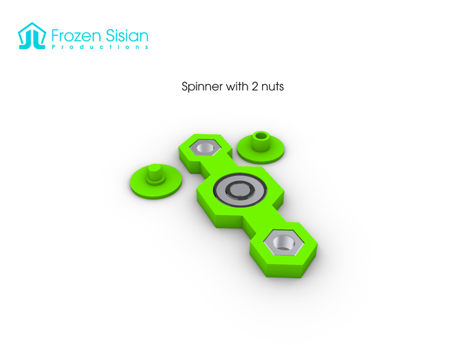 Spinners with nuts 3D Print 271978