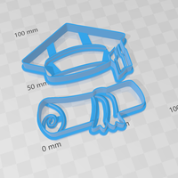 Birrete  Diploma Egresados, Graduates cookies cutter - Thumbnail 4
