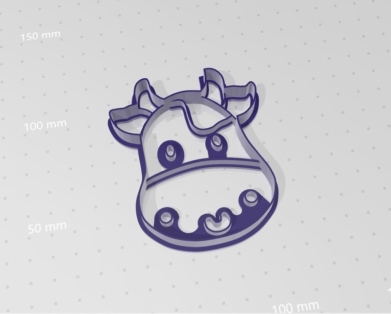 Vaca Lola cookies cutter, cow lola cookies cutter