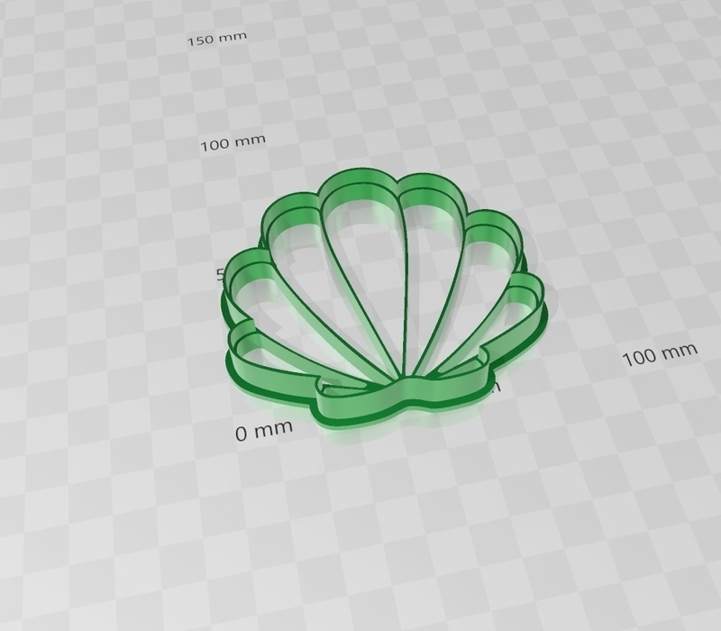 Almeja Cookies cutter, clam