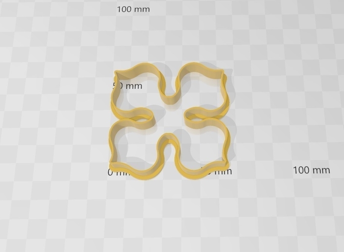Roseta Silueta cookies cutter 3D Print 272014