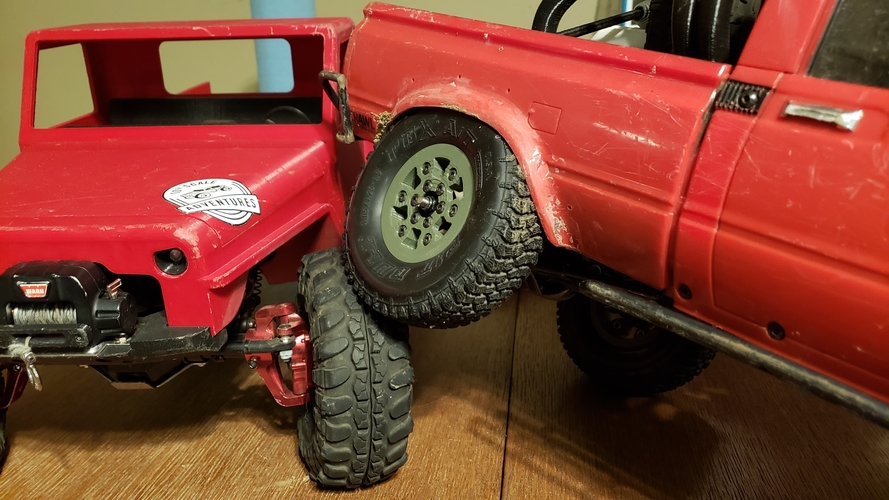 High Offset Beadlock for RC Crawler - TF2 3D Print 272024