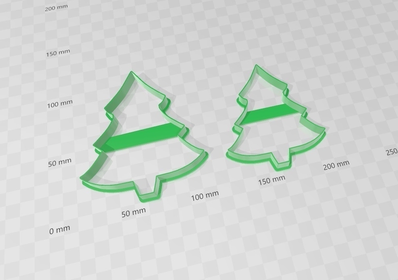 Arbol de navidad cookies cutter