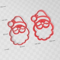 Small Santa claus, papa noel cookies cutter 3D Printing 272035