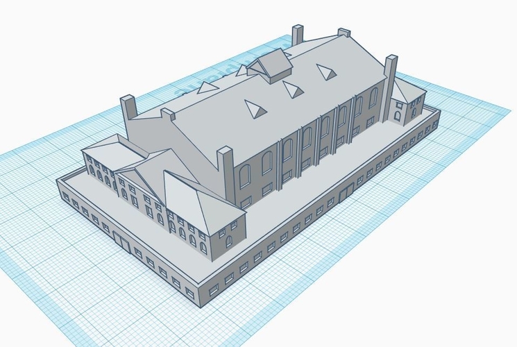3mm scale Industrial Revolution Buildings 3D Print 272039