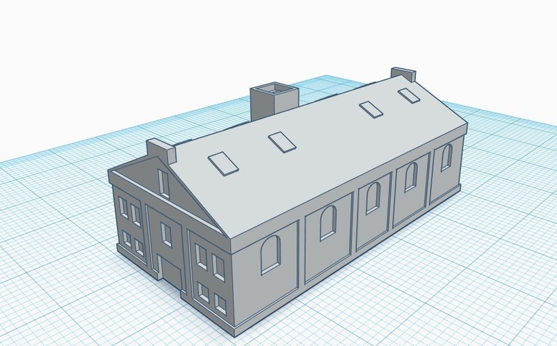 3mm scale Industrial Revolution Buildings 3D Print 272044