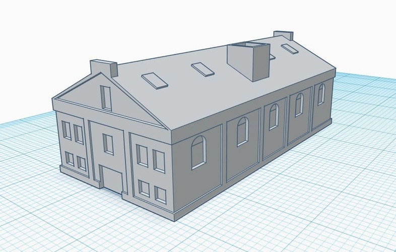 3mm scale Industrial Revolution Buildings 3D Print 272045