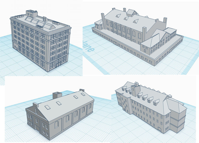 3mm scale Industrial Revolution Buildings 3D Print 272049