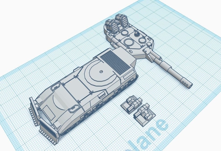 Super Leopard Command Tank - Old Earth Resistance - 10mm 3D Print 272058