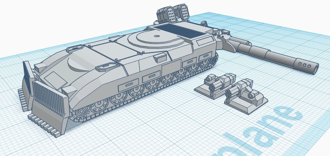 Super Leopard Command Tank - Old Earth Resistance - 10mm 3D Print 272059