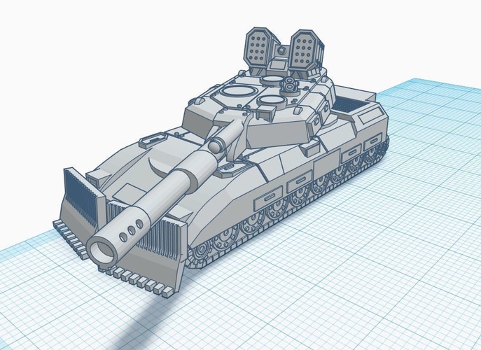 Super Leopard Command Tank - Old Earth Resistance - 10mm 3D Print 272075