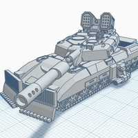 Small Super Leopard Command Tank - Old Earth Resistance - 10mm 3D Printing 272076