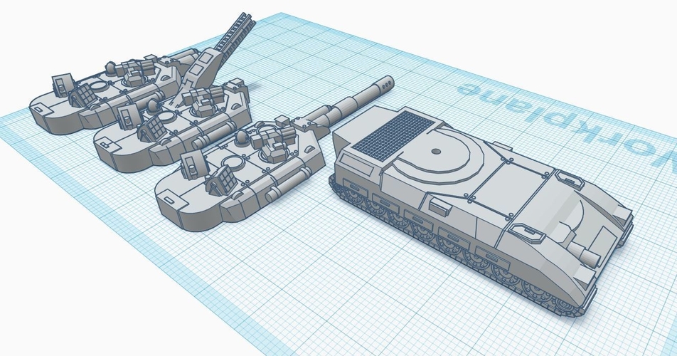 Leopard Battle Tank - Old Earth Resistance - 10mm 3D Print 272078