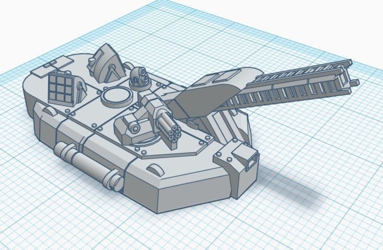 Leopard Battle Tank - Old Earth Resistance - 10mm 3D Print 272080