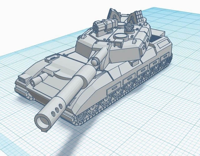 Leopard Battle Tank - Old Earth Resistance - 10mm 3D Print 272083