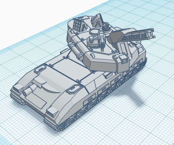 Leopard Battle Tank - Old Earth Resistance - 10mm 3D Print 272084