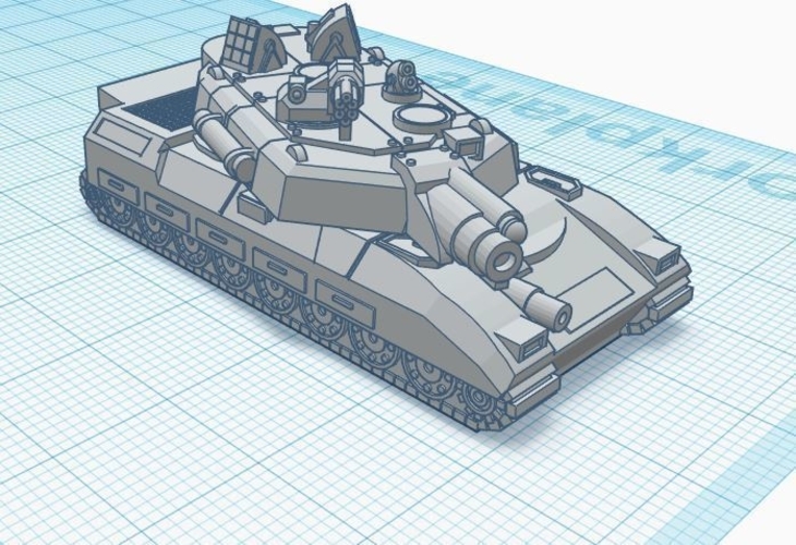 Leopard Battle Tank - Old Earth Resistance - 10mm 3D Print 272085