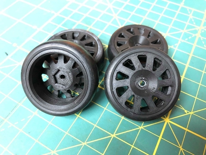 Latrax Rally Wheels and TPU Tires 3D Print 272141