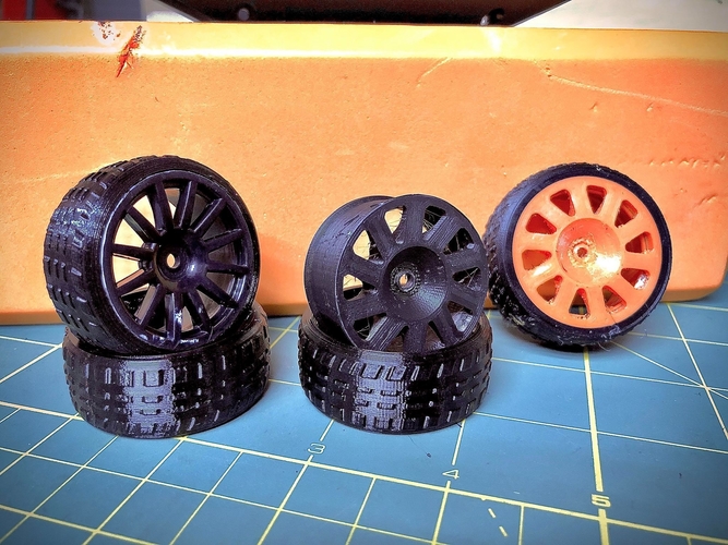Latrax Rally Wheels and TPU Tires 3D Print 272143