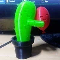 Small huggin cactus 3D Printing 272278