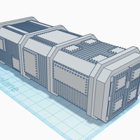 Small 28mm scale Cargo Container  3D Printing 272286