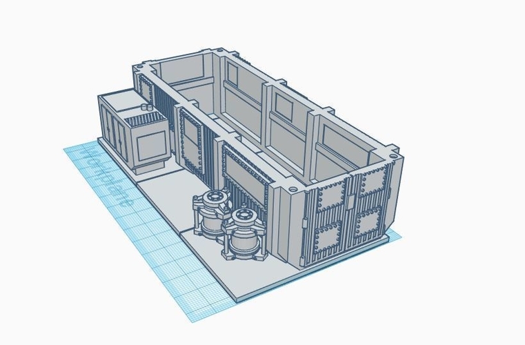 28mm Cargo Container Home 3D Print 272292