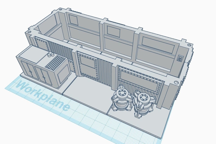 28mm Cargo Container Home 3D Print 272296