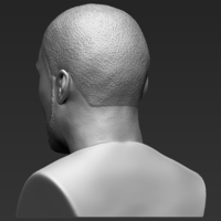 50 Cent bust 3D printing ready stl obj formats - Thumbnail 6