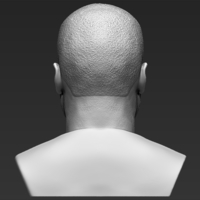 50 Cent bust 3D printing ready stl obj formats - Thumbnail 7