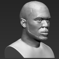 50 Cent bust 3D printing ready stl obj formats - Thumbnail 10