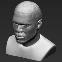 50 Cent bust 3D printing ready stl obj formats - Thumbnail 13