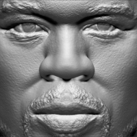 50 Cent bust 3D printing ready stl obj formats - Thumbnail 15