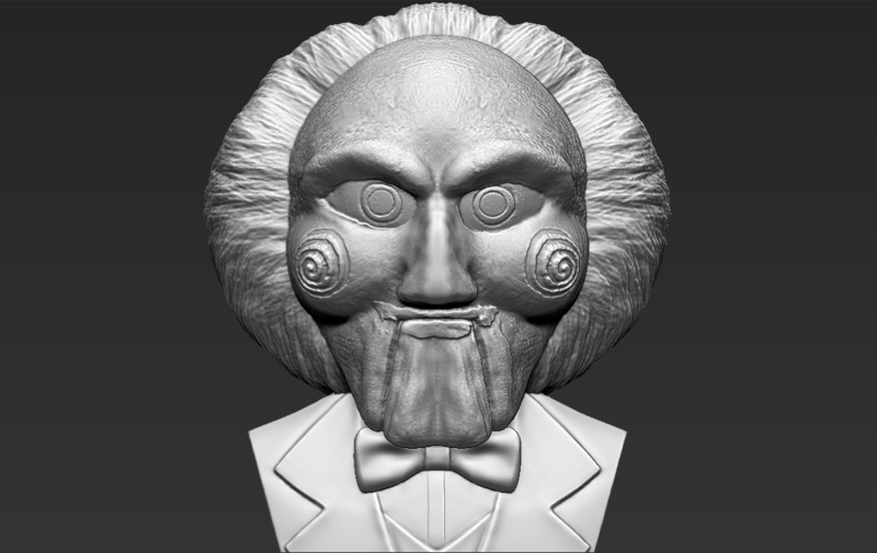 Billy the Puppet from Saw bust 3D printing 