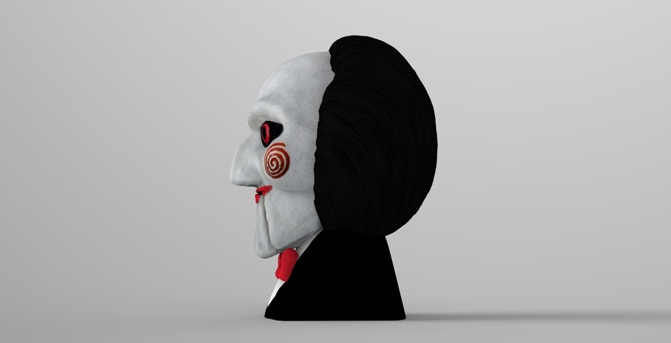 Billy the Puppet from Saw bust ready for full color 3D printing 3D Print 272432