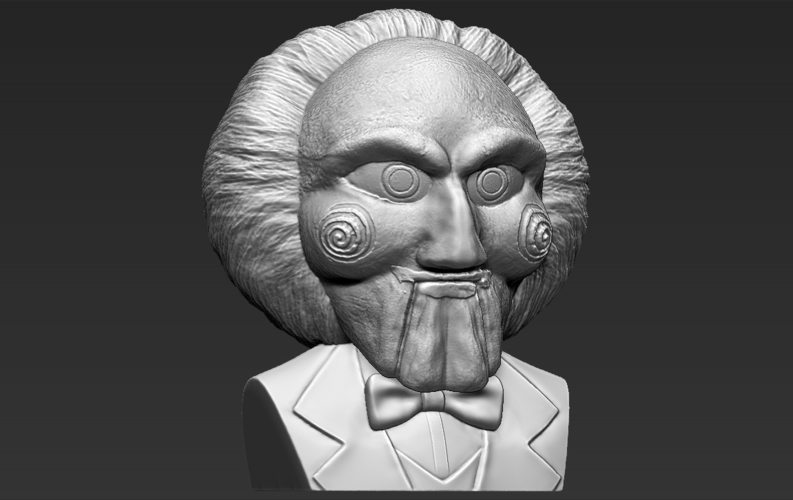 Billy the Puppet from Saw bust ready for full color 3D printing 3D Print 272439